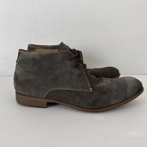John Varvatos Boots Mens 10.5 M Chukka Ankle Shoes Gray Suede Classic Casual